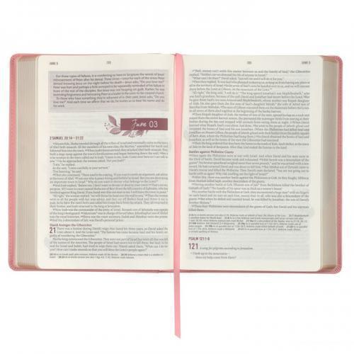 NLT Devotional Bible for Women, Imitation Leather, Pink