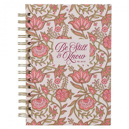 Libreta Pasta Dura: Be Still And Know Pink Spring