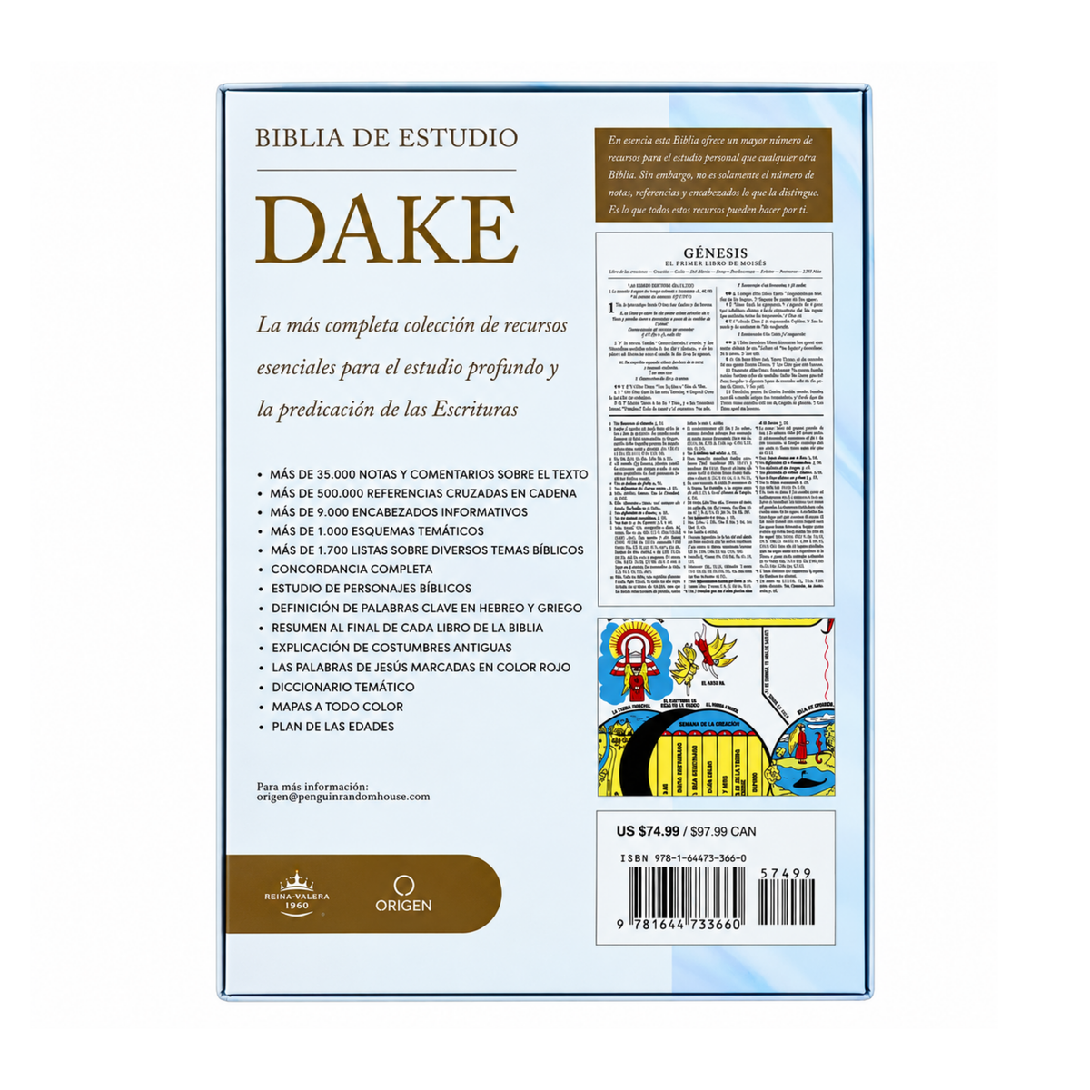 RVR1960 Dake Study Bible, Imitation Leather, Brown