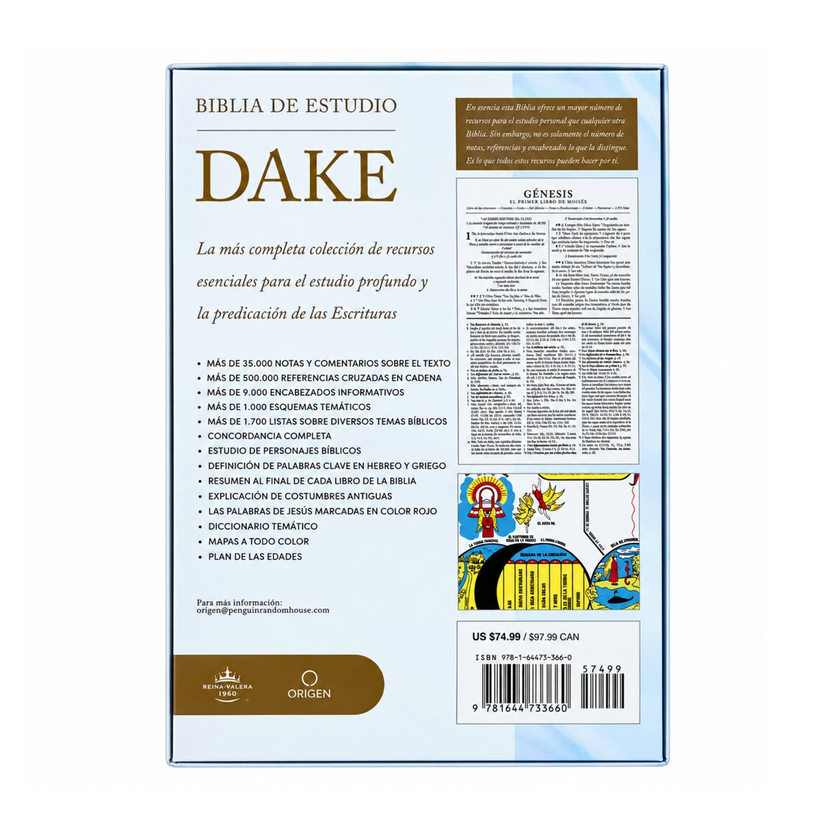 RVR1960 Dake Study Bible, Imitation Leather, Brown