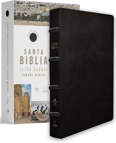 Biblia RVR1960 Tamaño Manual, Piel Premier Color Negro