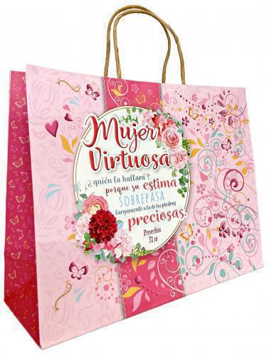 Bolsa Para Regalo, Tamaño Mediano, Mujer Virtuosa