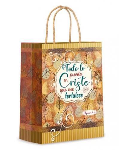 Bolsa para Regalo, Tamaño Mediano - Todo lo puedo En Cristo