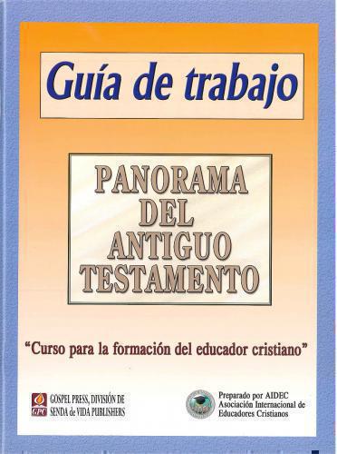 Panorama Antiguo Testamento Guía De Trabajo