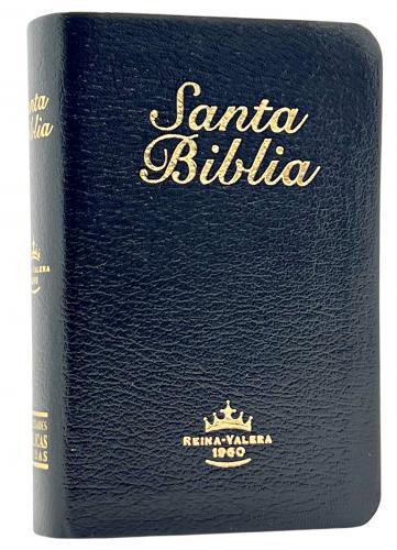 Biblia RVR60 Mini Bolsillo Imitación Piel, Color Negro (no incluye lupa)