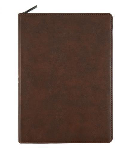 Biblia NVI, Imitación Piel, Tamaño Gigante, Color Marrón Con cierre
