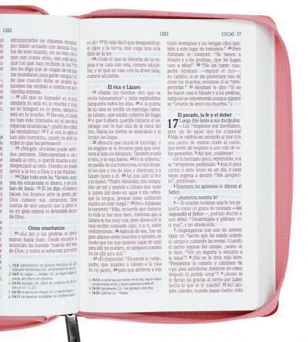 NIV Bible, Compact, Leathersoft, Pink with Zipper