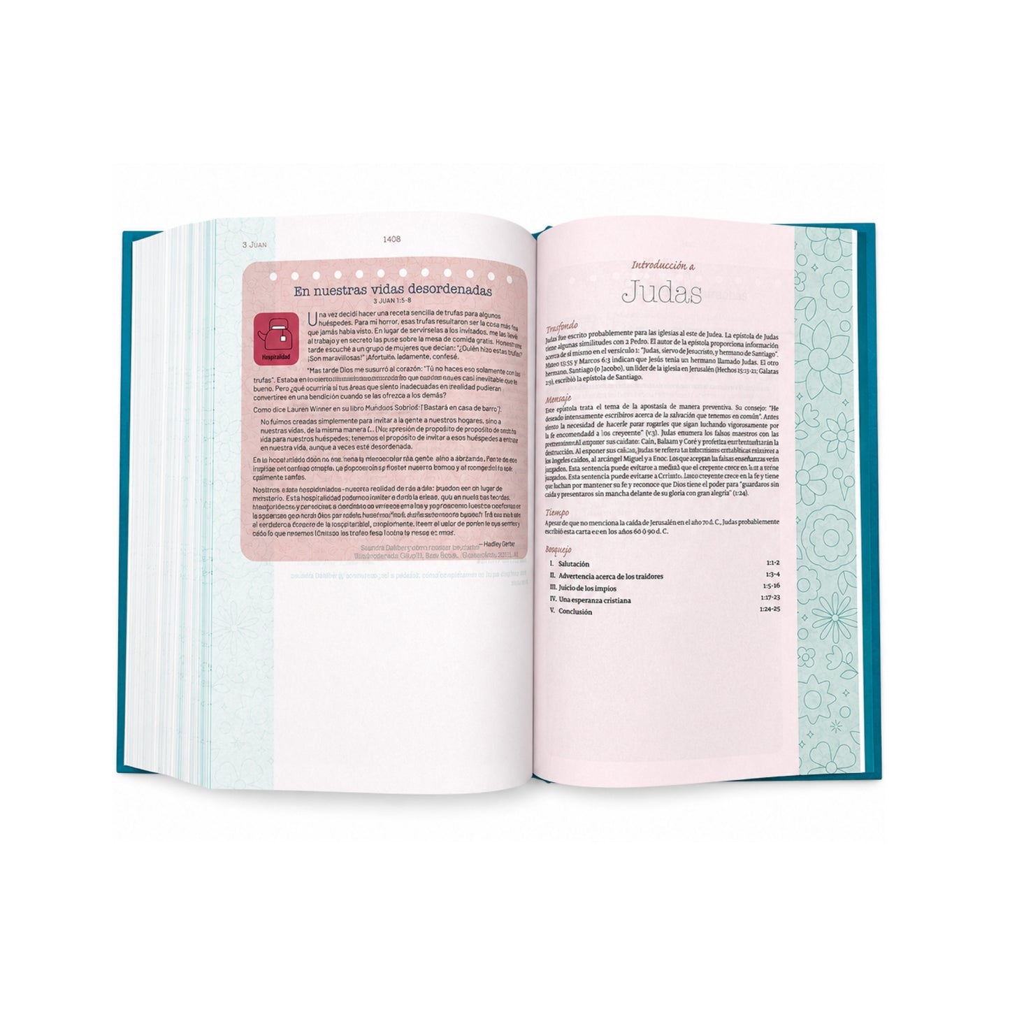Biblia NVI Temas cotidianos para mujeres, Tapa dura, Turquesa