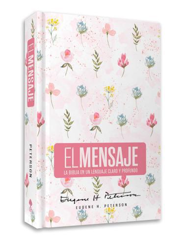 The Message Bible, Hardcover, Pink Floral Design