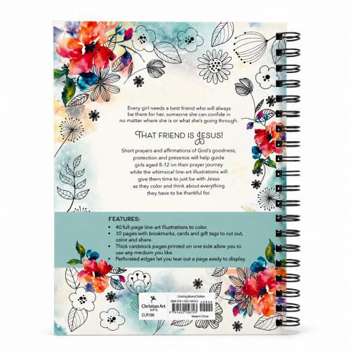Libro para Colorear Prayers and Praises for Girls