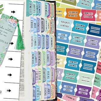 Indice Para Biblia Letra Grande Diseño Arcoiris Con Separador
