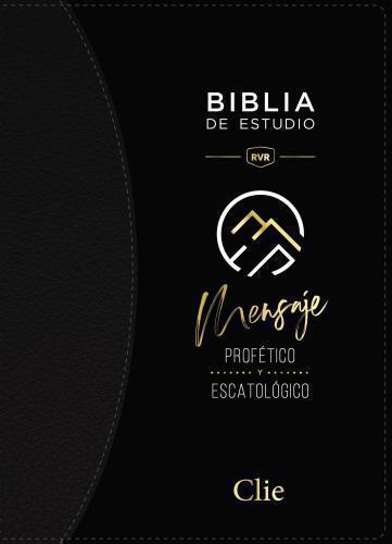 Biblia RVR77 Biblia de Estudio Del Mensaje Profetico, Imitación Piel Color Negro