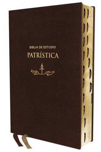 Biblia de Estudio RVR, Patristica Imitación Piel, Color Marrón con índice