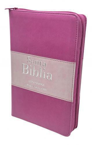RVR1960 Manual Size Bible, Tri-color Imitation Leather, Zipper and Index