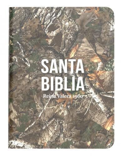 Biblia RVR 1960,Colección Camuflaje, Imitación Piel, Tamaño Compacta