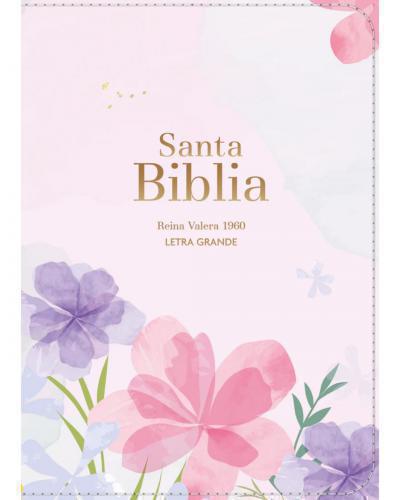 Biblia Reina Valera 1960 Compacta, Violeta Claro, Letra Grande