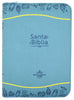 Biblia RVR1960 Tamaño Compacta, Imitación Piel, Color Azul, Cierre e Indice