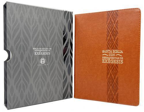 Biblia RVR1995, Biblia de Estudio con Herramientas de Exegesis, Imitación Piel