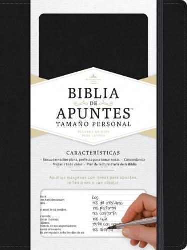 Biblia RVR1960 Biblia de Apuntes Tamaño Manual, Pasta Dura , Color Negro