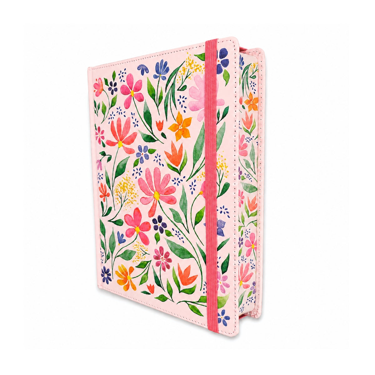 Biblia RVR1960 Biblia de Apuntes Tamaño Manual, Imitación Piel, Diseño Floral