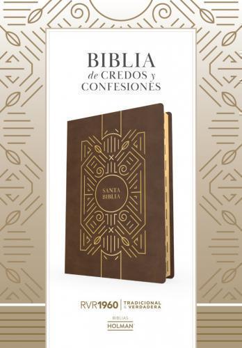 RVR1960 Bible Creeds and Confessions Brown Imitation Leather With Index