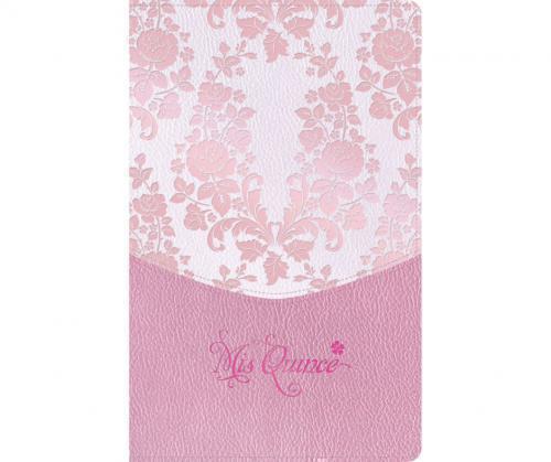 Biblia RVR1960 Imitación Piel, Mis Quince, Color Rosa, Tamaño Portatil