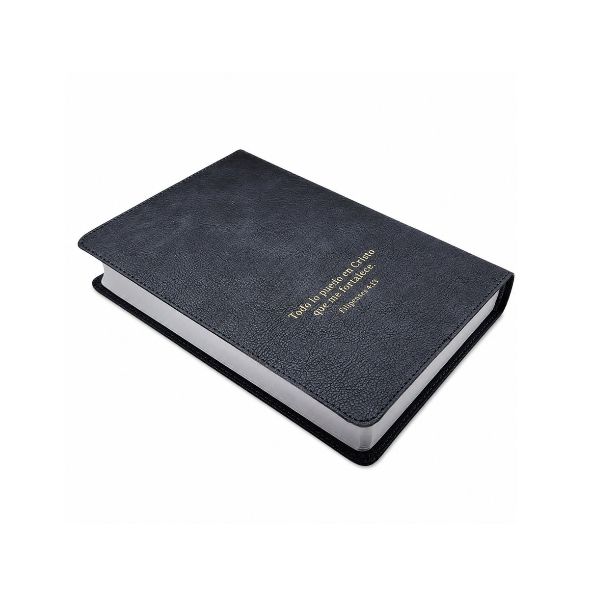 Biblia RVR60, Imitación Piel, Tamaño Manual, Color Ceniza León
