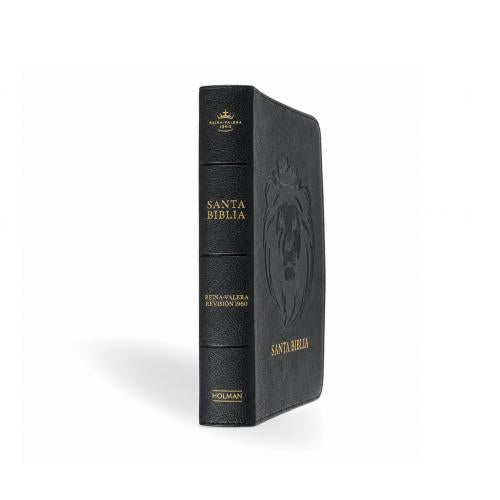 Biblia RVR60, Imitación Piel, Tamaño Manual, Color Ceniza León