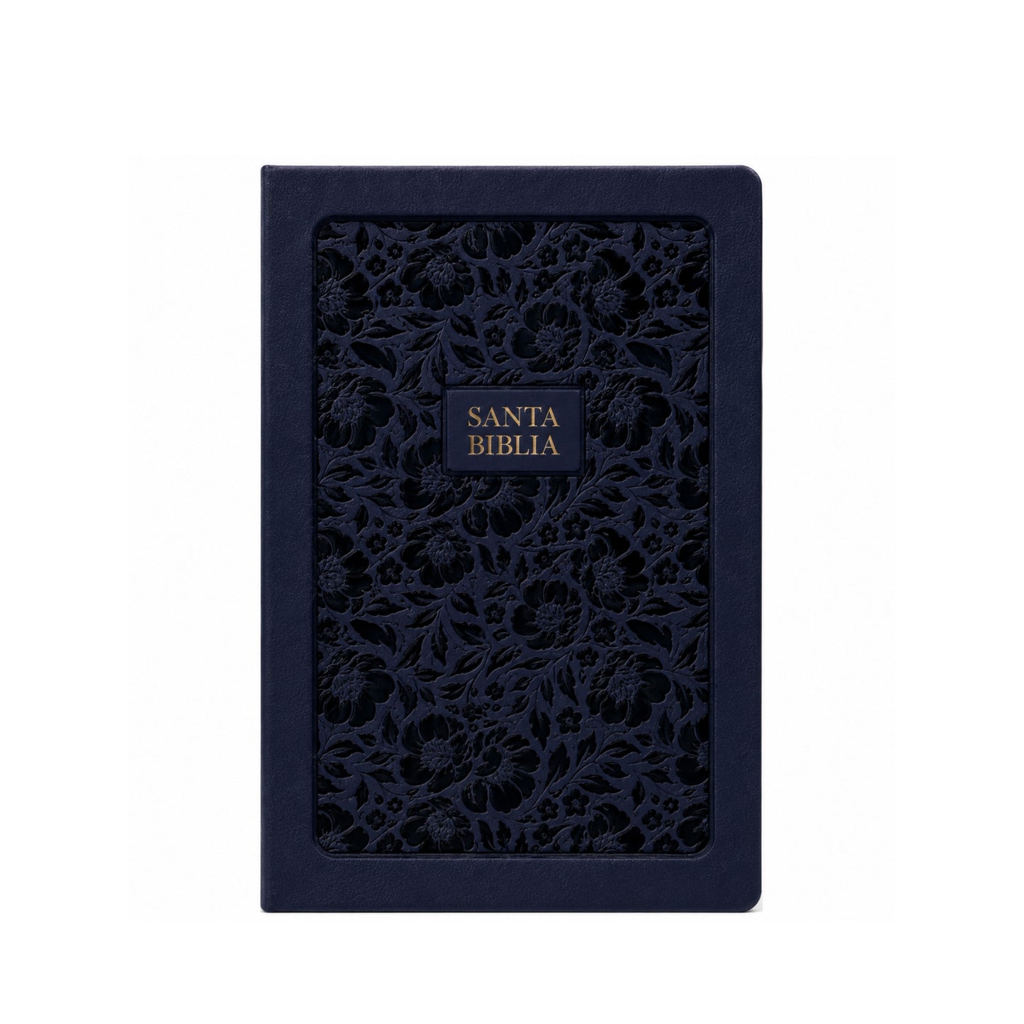 Biblia RVR60, Imitación Piel, Tamaño Manual, Color Azul Marino