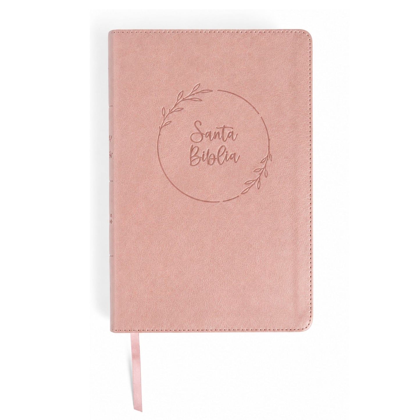 Biblia RVR1960, Tamaño Gigante, Imitación Piel, Color Rosa Perla Con Indice