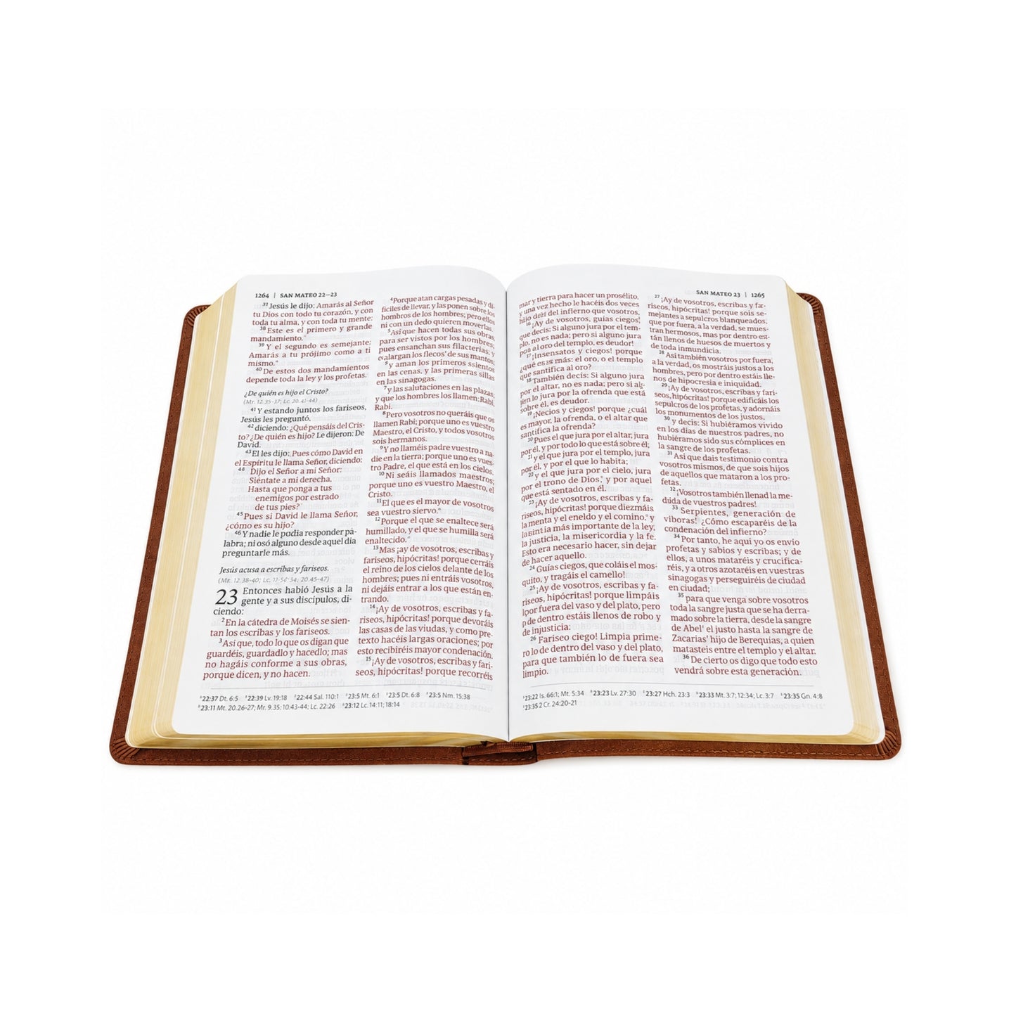 Biblia RVR1960, Tamaño Gigante, Imitación Piel, Color Café Madera