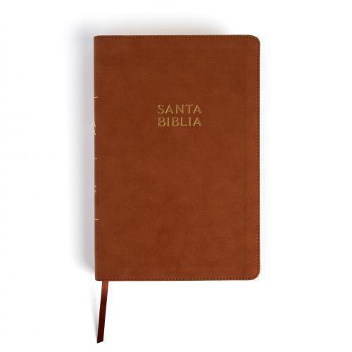 RVR1960 Bible, Giant Print, Imitation Leather, Wood Brown