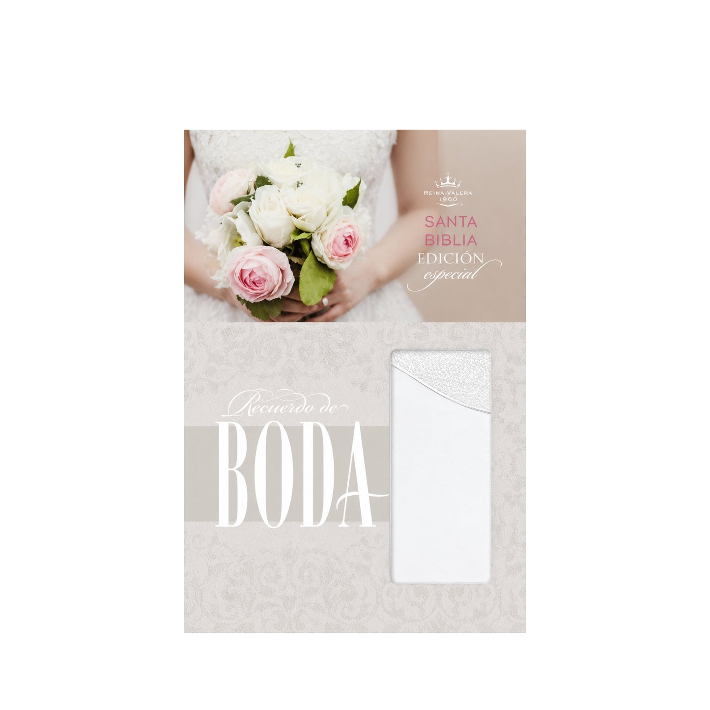 Biblia Reina Valera 1960, Recuerdo de Boda, Imitacion Piel, Tamaño Compacto, Bla