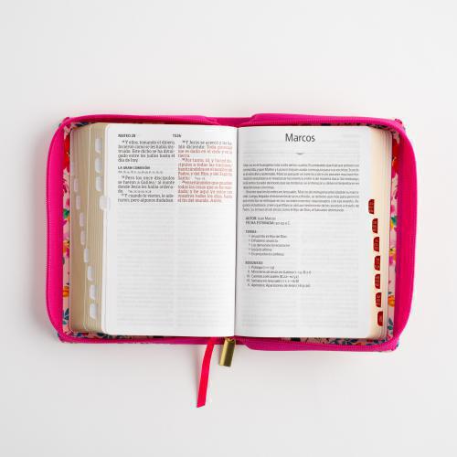 Biblia Reina Valera 1960 Imitación Piel, Tamaño Compacto, Letra Grande Con Cierr