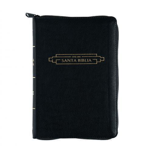 Biblia Reina Valera 1960 Imitación Piel, Tamaño Manual, Con Cierre e Indice