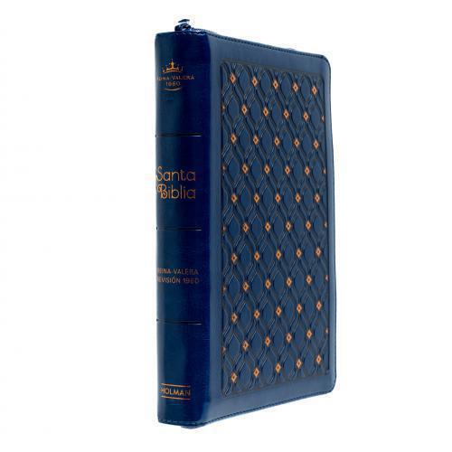 Biblia Reina Valera 1960 Imitación Piel, Tamaño Manual, Con Cierre e Indice