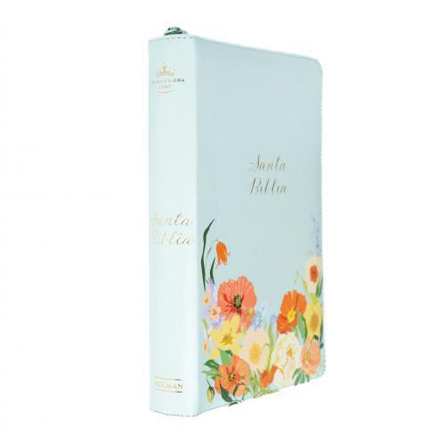Reina Valera 1960 Bible, Imitation Leather, Manual Size, Zippered with Index