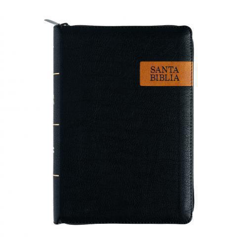 Biblia Reina Valera 1960 Imitación Piel, Tamaño Manual, Letra Grande, Con Cierre