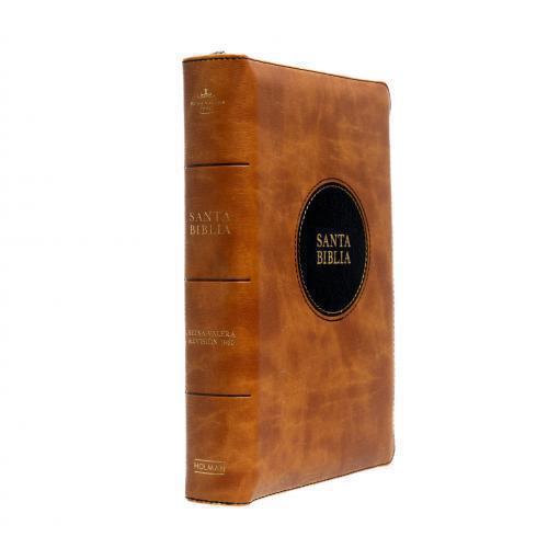 Biblia Reina Valera 1960 Imitación Piel, Tamaño Manual, Letra Grande, Con Cierre