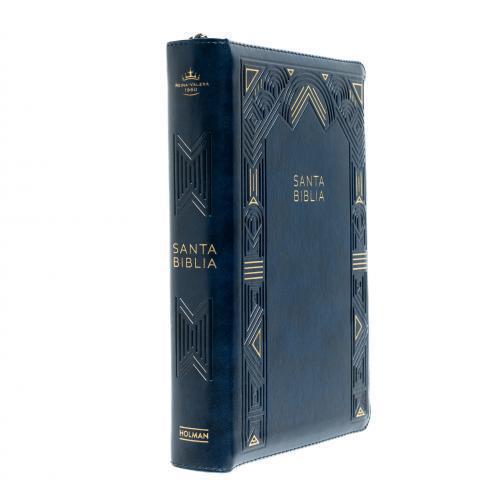 Biblia Reina Valera 1960 Imitación Piel, Tamaño Manual, Letra Grande, Con Cierre