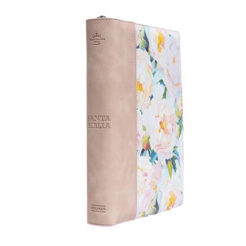 Biblia Reina Valera 1960 Imitación Piel, Tamaño Manual, Letra Grande, Con Cierre