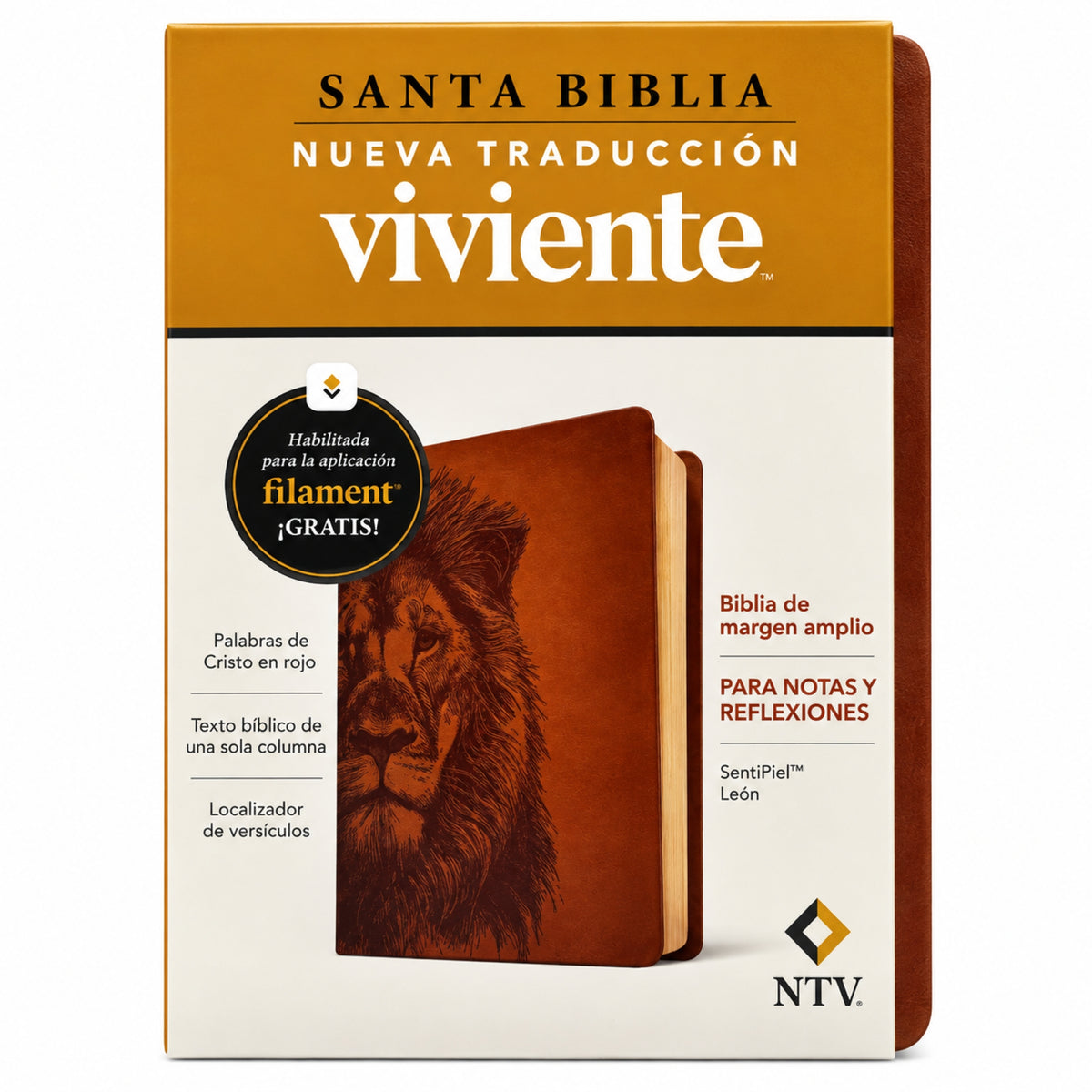 Biblia Nueva Traducción Viviente de Margen Amplio - Cafe Leon