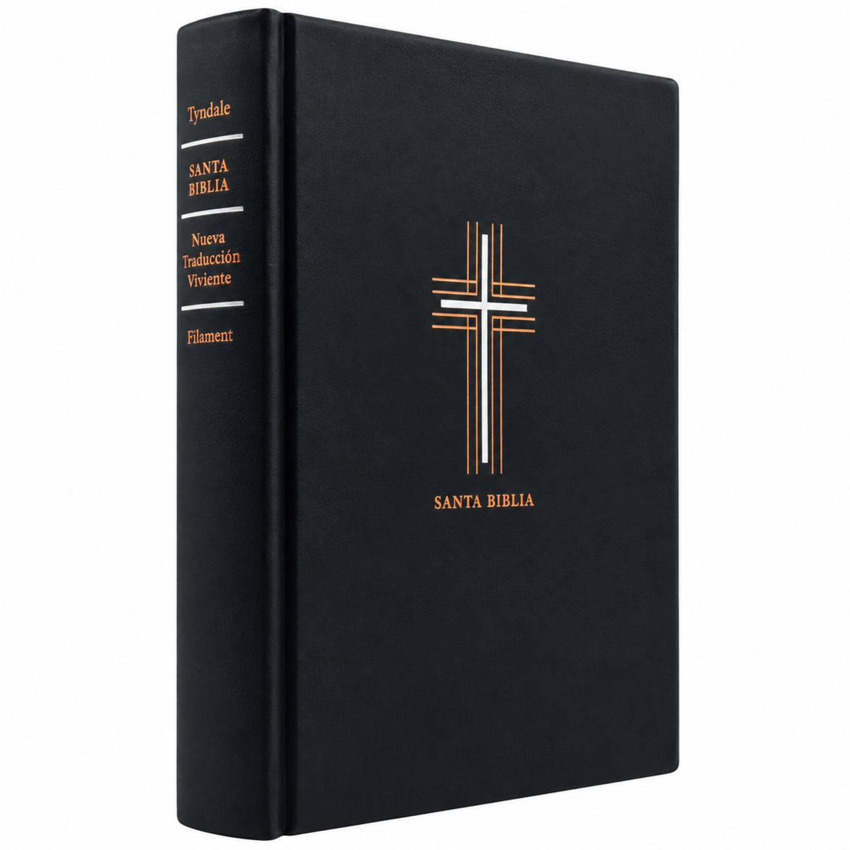 Biblia Nueva Traducción Viviente de Margen Amplio - Negro con cruz