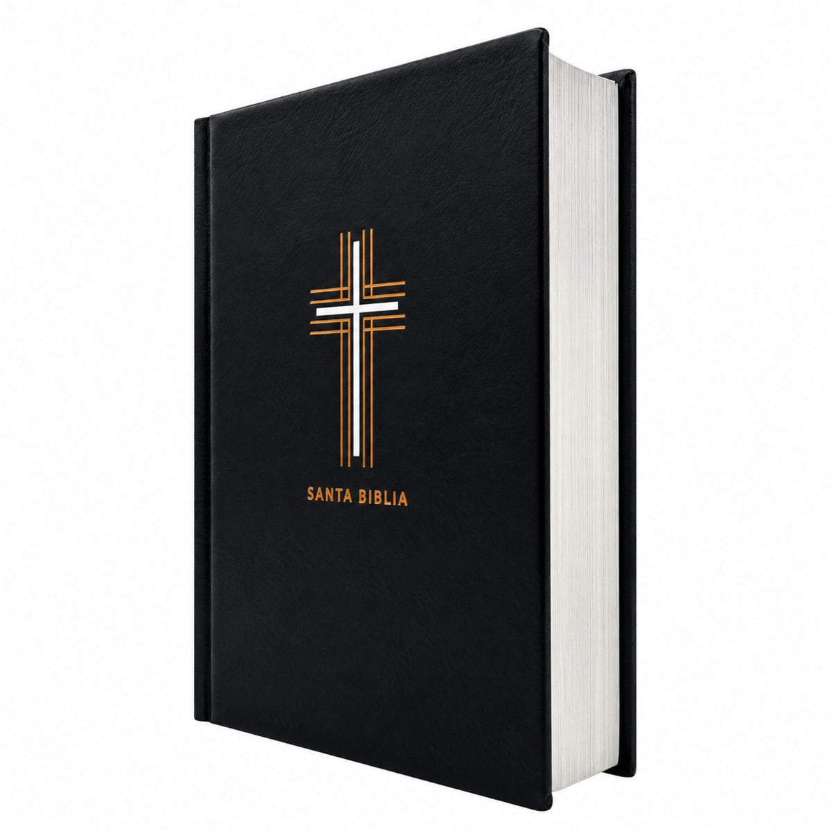Biblia Nueva Traducción Viviente de Margen Amplio - Negro con cruz