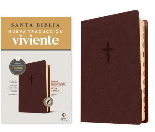 Biblia NTV, Imitación Piel, Tamaño Gigante con índice, Color Café