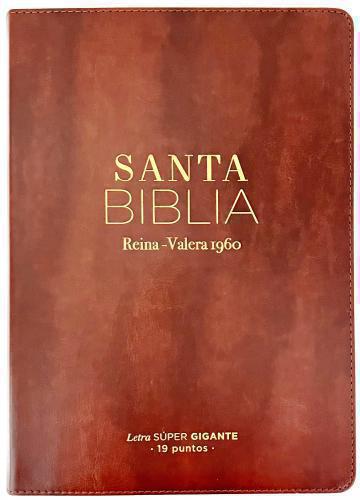 RVR1960 Super Giant Print Bible, Imitation Leather, Brown