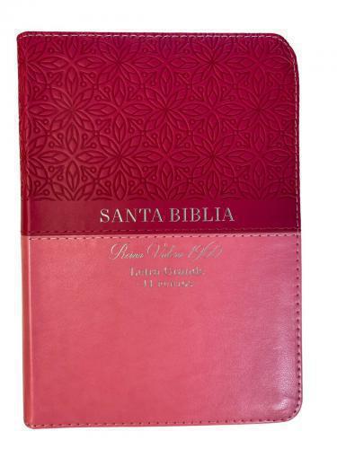 Biblia RVR1960 Tamaño Compacta, Imitación Piel, Color Rosa, Letra Grande