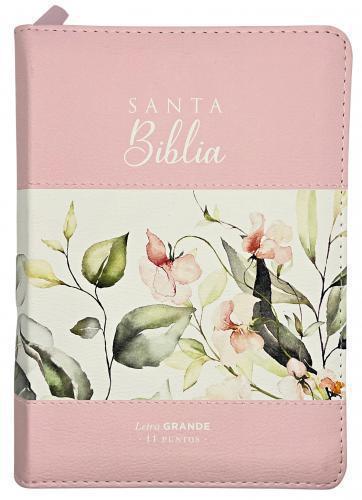 RVR1960 Compact Bible, Leathersoft, Pink Edge, Large Print