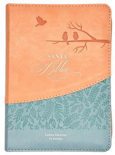 RVR1960 Compact Bible, Imitation Leather, Pink/Blue, Birds Design