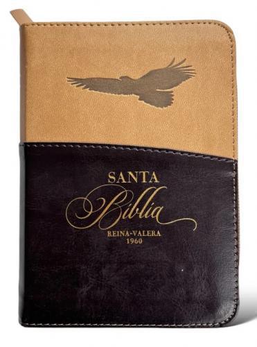Biblia RVR1960, Imitación Piel, Tamaño  Bolsillo Con Cierre e Indice